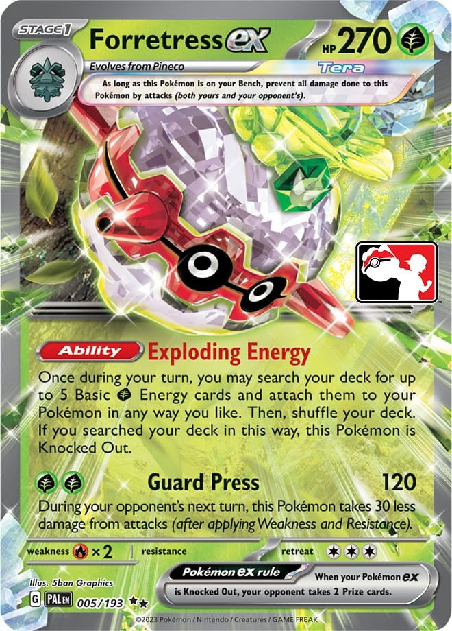 Image for Forretress ex (005/193) (Prize Pack Series Cards) - Pokemon
