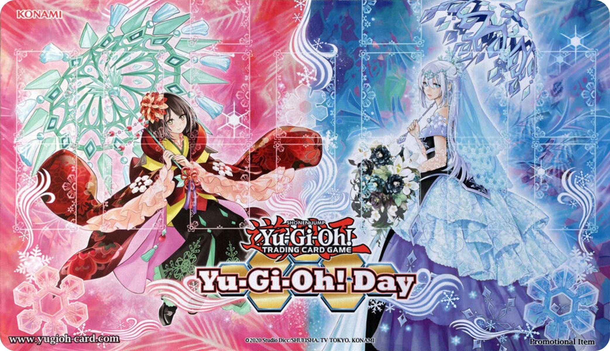 Image for Yu-Gi-Oh! Day Game Mat: Rikka Queens Kanzashi and Teardrop (January 2022) - Playmats