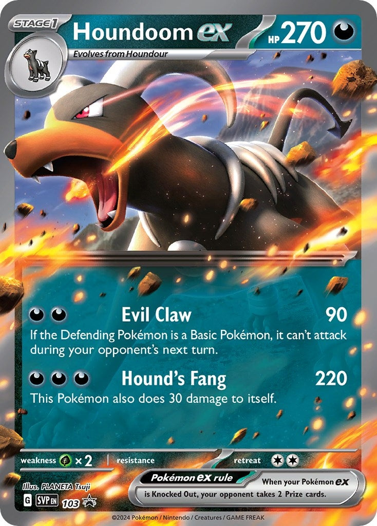 Image for Houndoom ex - 103 (103) (SV: Scarlet & Violet Promo Cards) (SVP) - Pokemon