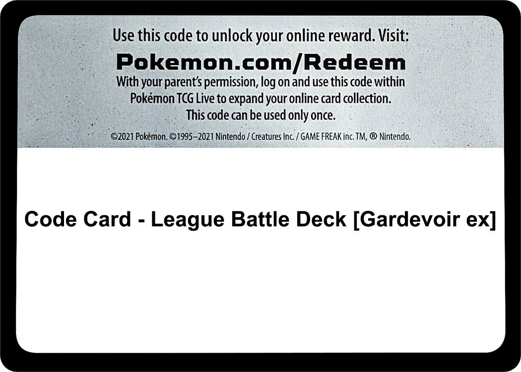 Image for Code Card - League Battle Deck [Gardevoir ex] (Miscellaneous Cards & Products) (MCAP) - Pokemon