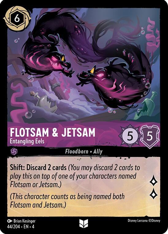 Image for Flotsam & Jetsam - Entangling Eels (44/204) (Ursula's Return) (4) - Disney Lorcana