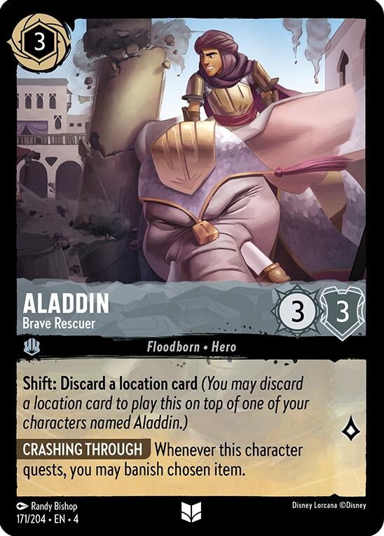 Image for Aladdin - Brave Rescuer (171/204) (Ursula's Return) (4) - Disney Lorcana