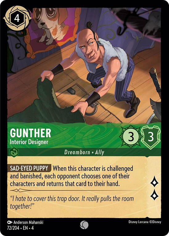 Image for Gunther - Interior Designer (72/204) (Ursula's Return) (4) - Disney Lorcana