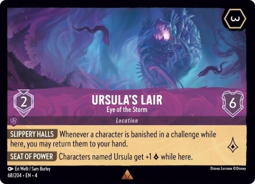 Image for Ursula's Lair - Eye of the Storm (68/204) (Ursula's Return) (4) - Disney Lorcana
