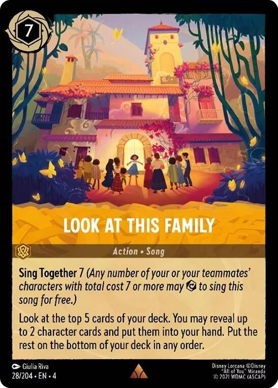 Image for Look at This Family (28/204) (Ursula's Return) (4) - Disney Lorcana