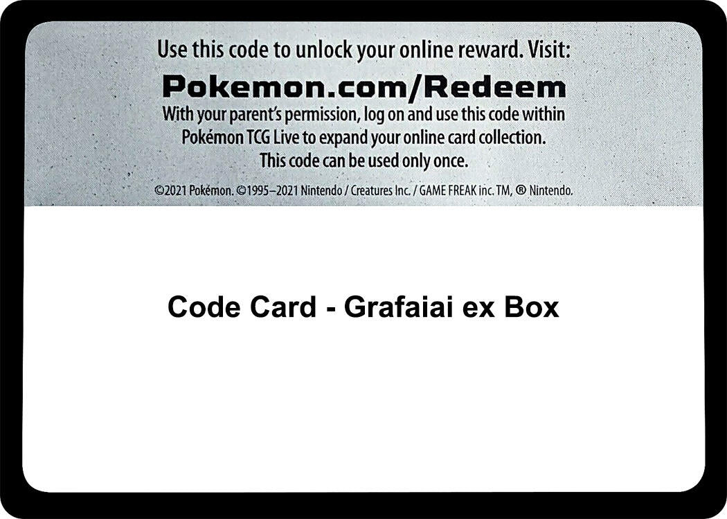 Image for Code Card - Grafaiai ex Box (Miscellaneous Cards & Products) (MCAP) - Pokemon