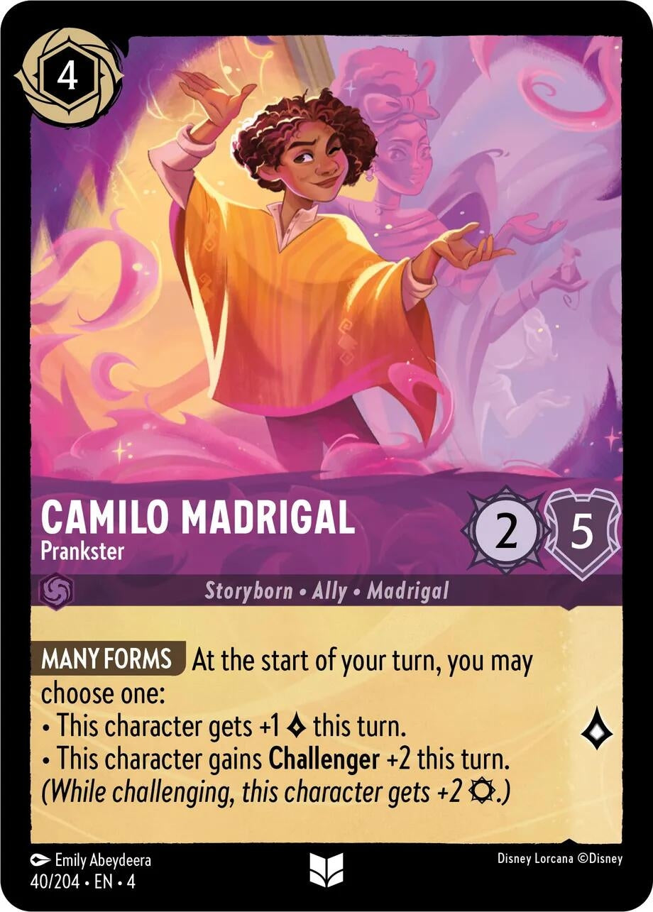 Image for Camilo Madrigal - Prankster (40/204) (Ursula's Return) (4) - Disney Lorcana