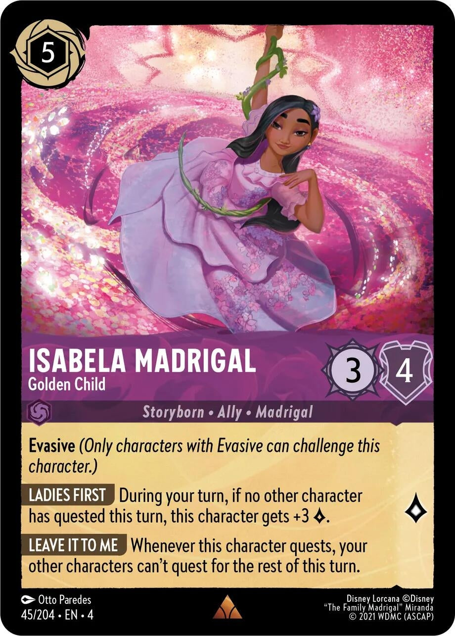 Image for Isabela Madrigal - Golden Child (45/204) (Ursula's Return) (4) - Disney Lorcana