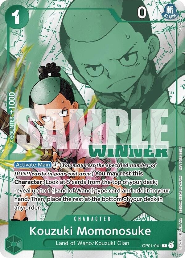 Image for Kouzuki Momonosuke (Winner Pack Vol. 7) (OP01-041) (One Piece Promotion Cards) (OP-PR) - One Piece Card Game