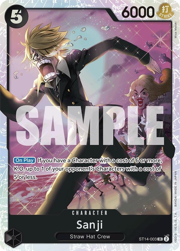 Image for Sanji (ST14-003) (Starter Deck 14: 3D2Y) (ST-14) - One Piece Card Game