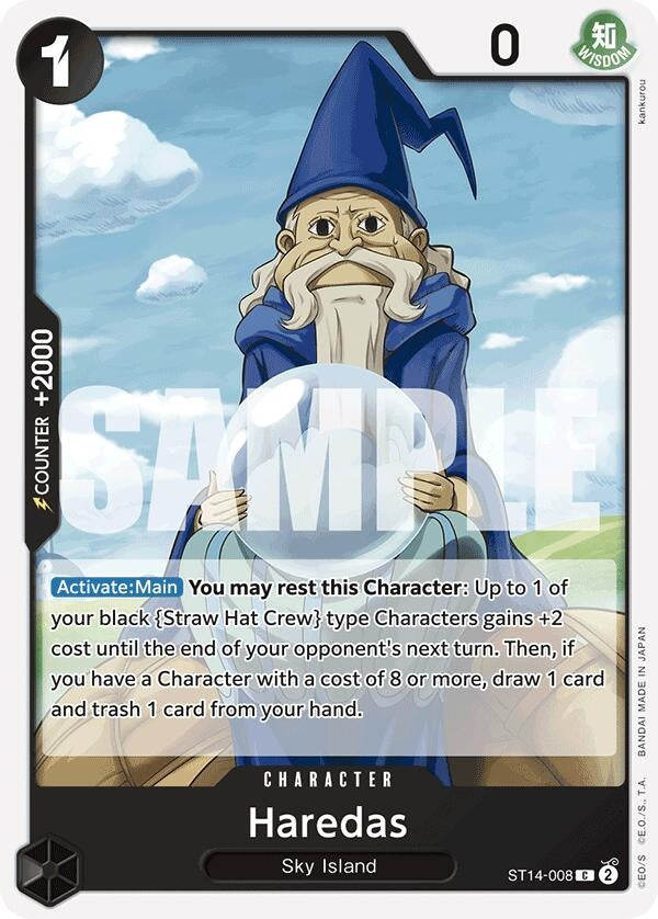 Image for Haredas (ST14-008) (Starter Deck 14: 3D2Y) (ST-14) - One Piece Card Game
