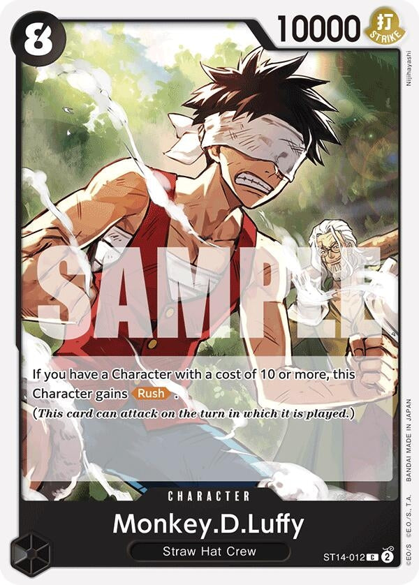 Image for Monkey.D.Luffy (012) (ST14-012) (Starter Deck 14: 3D2Y) (ST-14) - One Piece Card Game