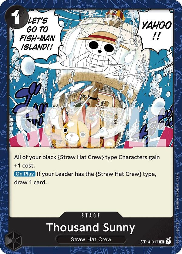 Image for Thousand Sunny (ST14-017) (Starter Deck 14: 3D2Y) (ST-14) - One Piece Card Game