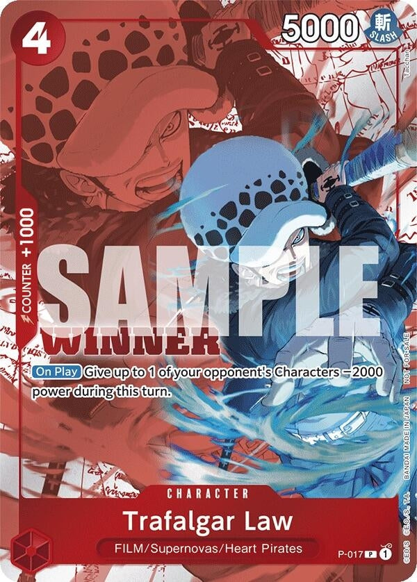 Image for Trafalgar Law (Winner Pack Vol. 7) (P-017) (One Piece Promotion Cards) (OP-PR) - One Piece Card Game