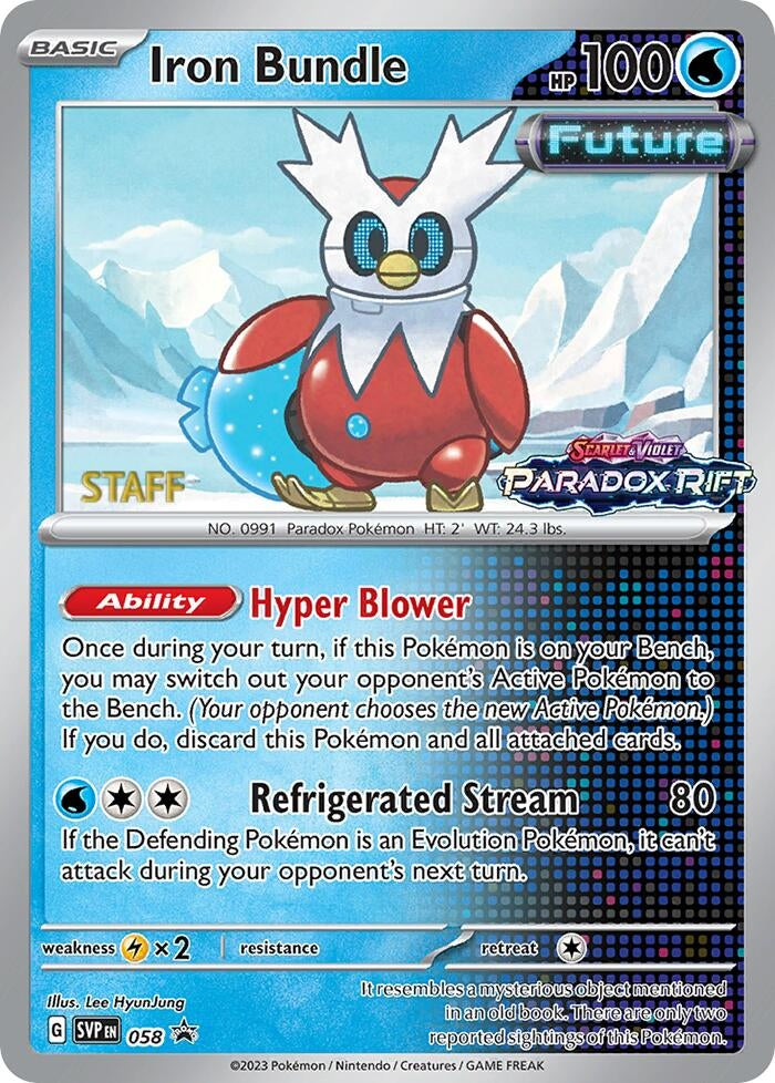 Image for Iron Bundle - 058 (Prerelease) [Staff] (058) (SV: Scarlet & Violet Promo Cards) (SVP) - Pokemon