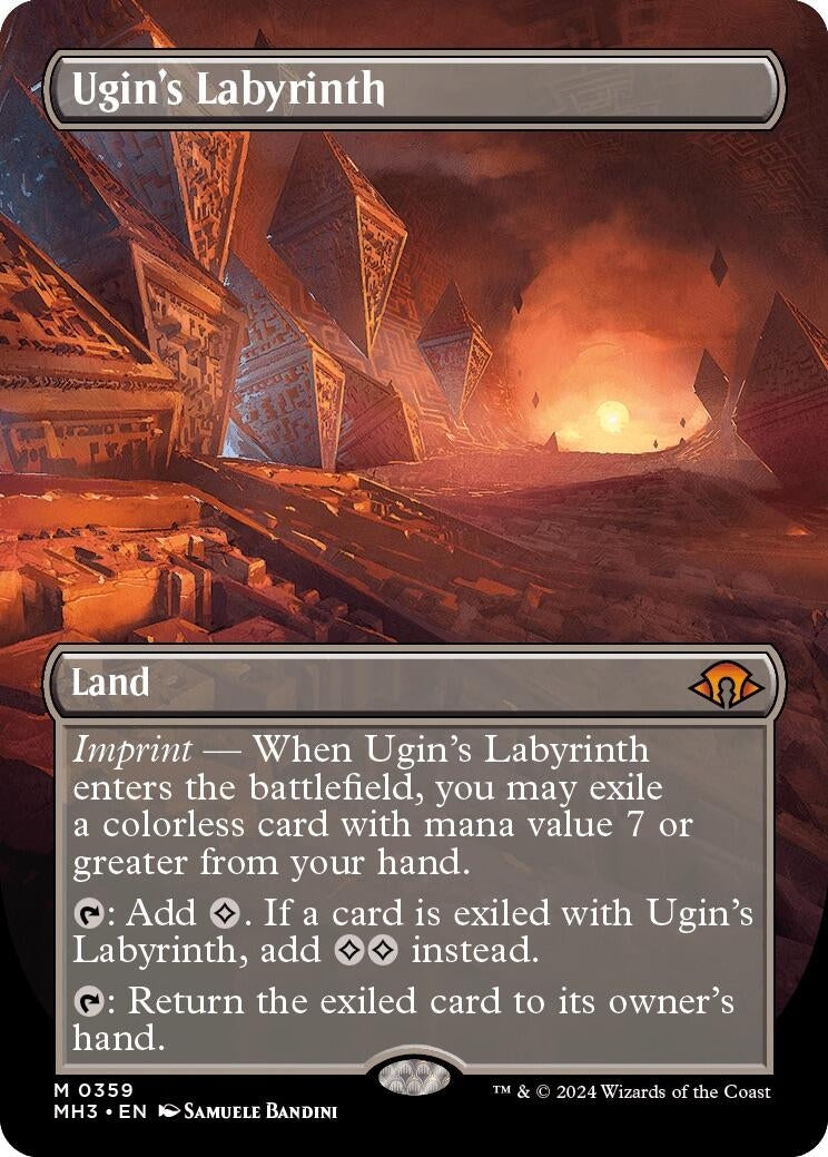Ugin's Labyrinth (Borderless) (359) (Modern Horizons 3)