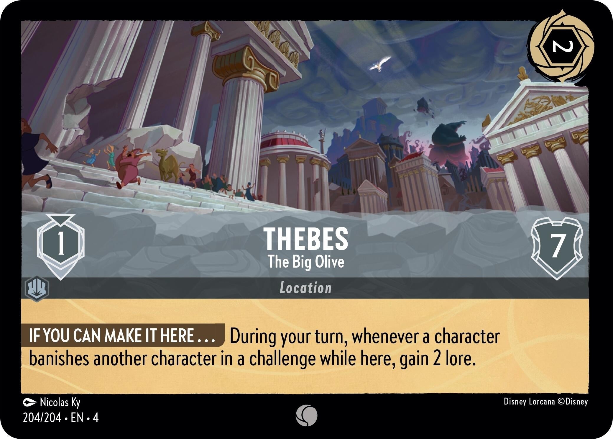 Image for Thebes - The Big Olive (204/204) (Ursula's Return) (4) - Disney Lorcana
