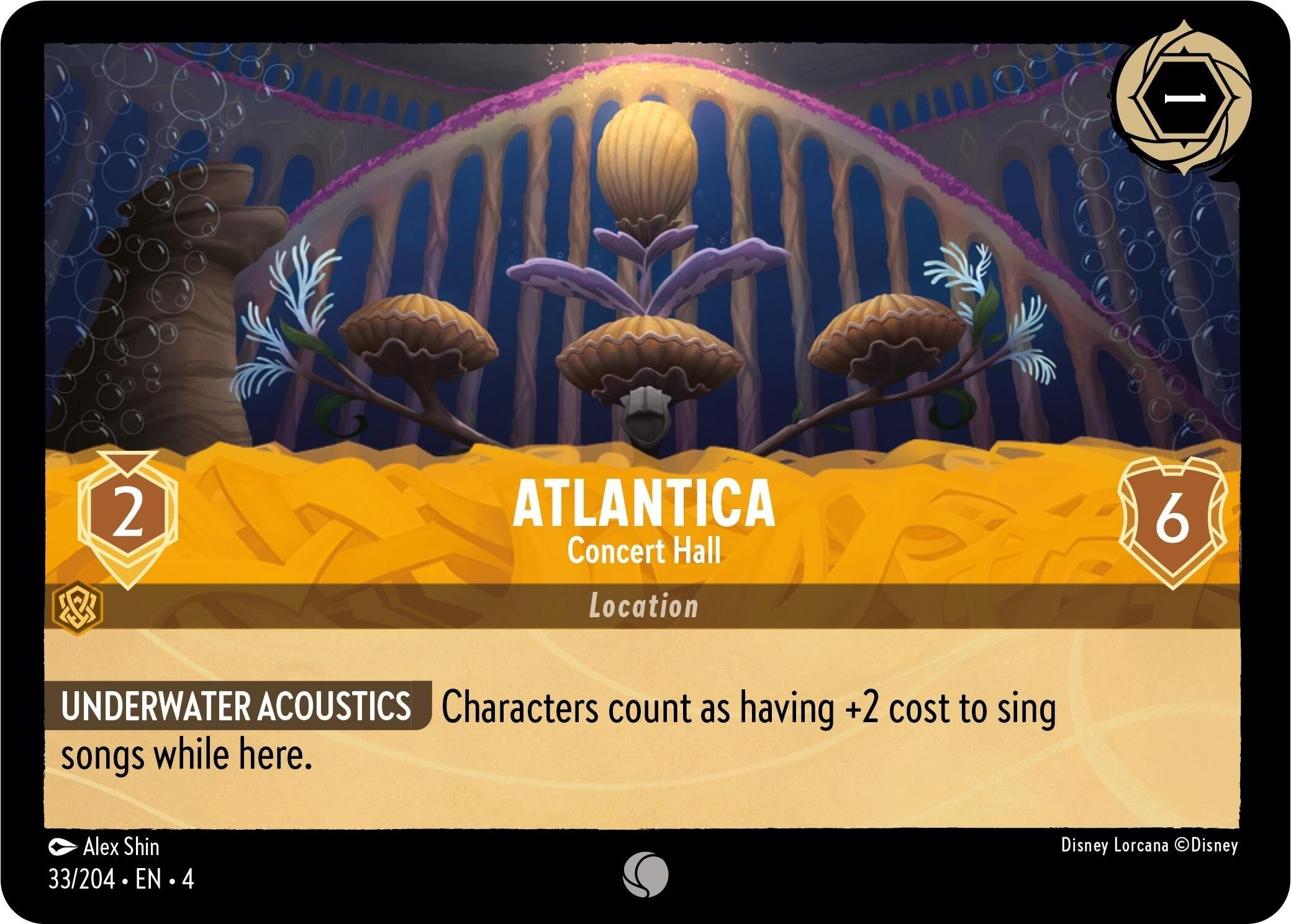 Image for Atlantica - Concert Hall (33/204) (Ursula's Return) (4) - Disney Lorcana