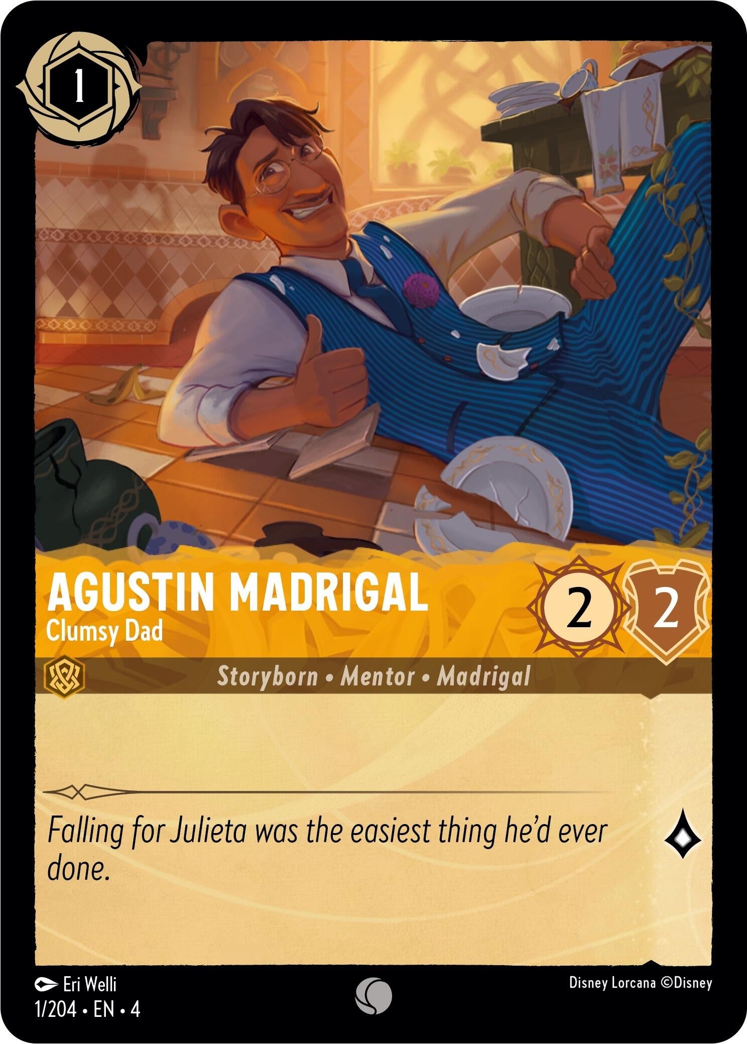 Image for Agustin Madrigal - Clumsy Dad (1/204) (Ursula's Return) (4) - Disney Lorcana