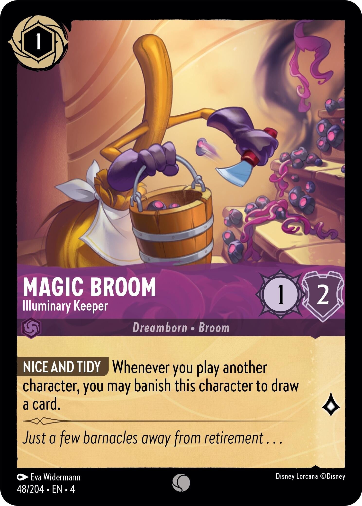 Image for Magic Broom - Illuminary Keeper (48/204) (Ursula's Return) (4) - Disney Lorcana