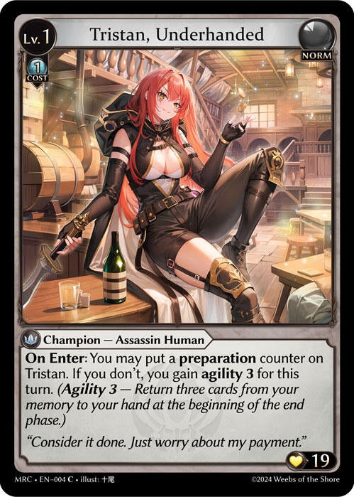 Image for Tristan, Underhanded (004) (Mercurial Heart) (MRC) - Grand Archive TCG