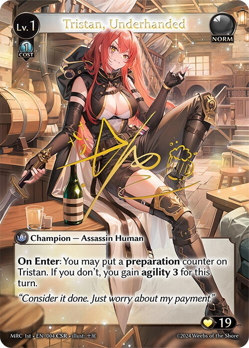 Image for Tristan, Underhanded (CSR) (004) (Mercurial Heart) (MRC) - Grand Archive TCG
