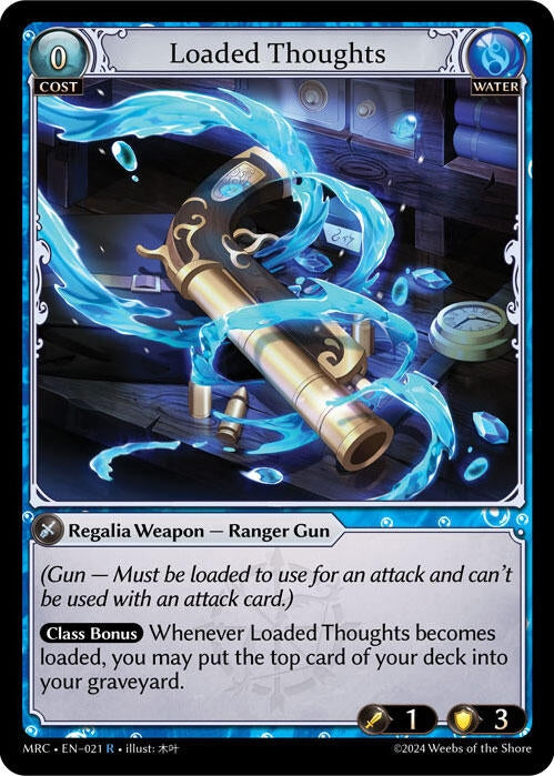 Image for Loaded Thoughts (021) (Mercurial Heart) (MRC) - Grand Archive TCG