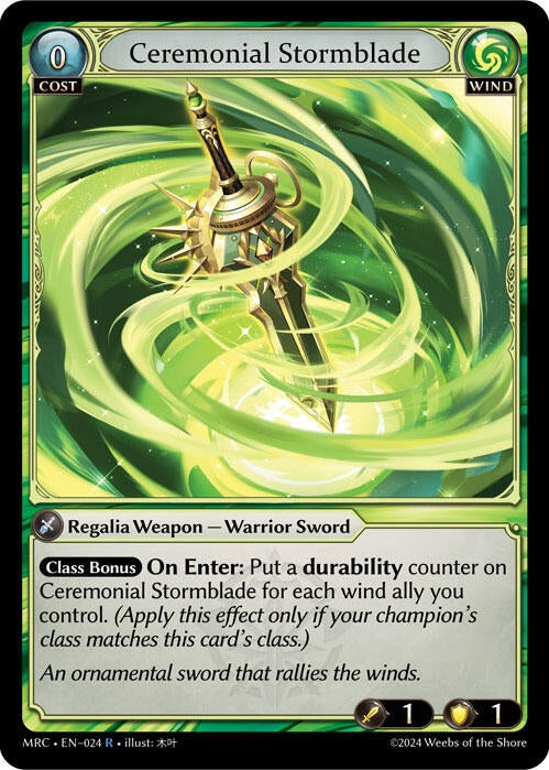 Ceremonial Stormblade (024) (Mercurial Heart)