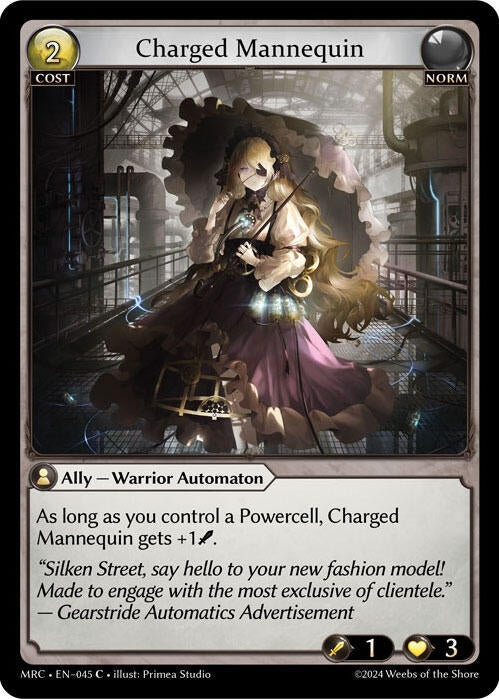 Image for Charged Mannequin (045) (Mercurial Heart) (MRC) - Grand Archive TCG