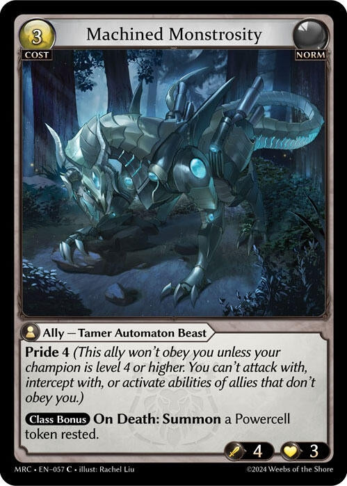 Image for Machined Monstrosity (057) (Mercurial Heart) (MRC) - Grand Archive TCG