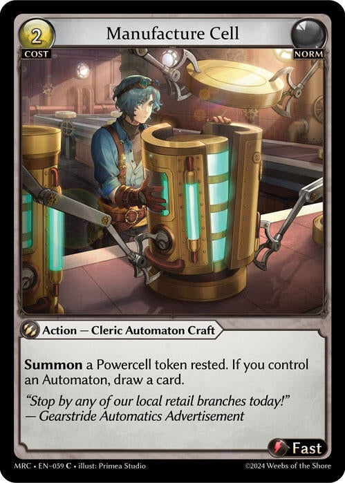 Image for Manufacture Cell (059) (Mercurial Heart) (MRC) - Grand Archive TCG