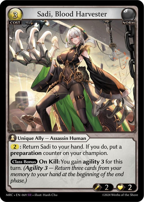 Image for Sadi, Blood Harvester (069) (Mercurial Heart) (MRC) - Grand Archive TCG