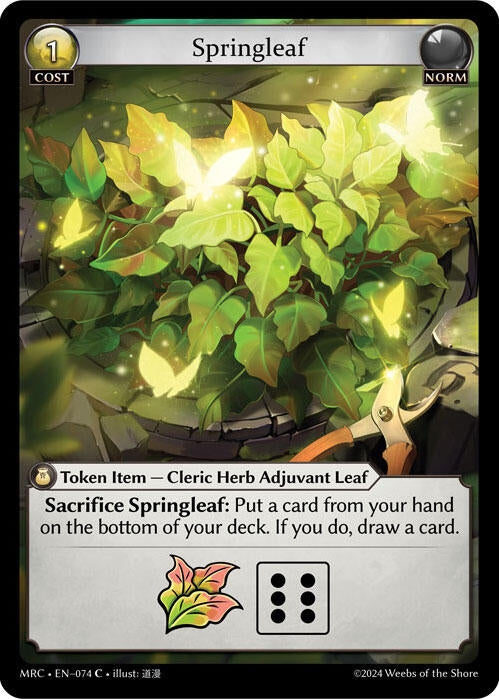 Image for Springleaf (074) (Mercurial Heart) (MRC) - Grand Archive TCG