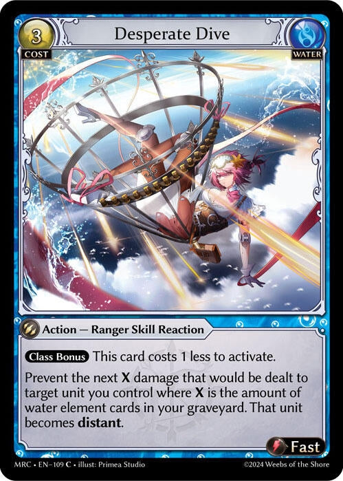 Image for Desperate Dive (109) (Mercurial Heart) (MRC) - Grand Archive TCG