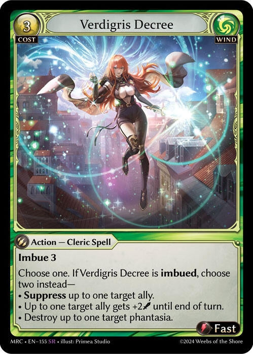 Image for Verdigris Decree (155) (Mercurial Heart) (MRC) - Grand Archive TCG