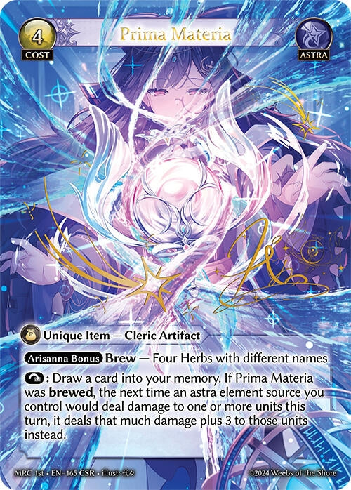 Image for Prima Materia (CSR) (165) (Mercurial Heart) (MRC) - Grand Archive TCG
