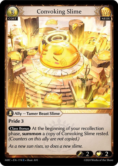 Image for Convoking Slime (174) (Mercurial Heart) (MRC) - Grand Archive TCG