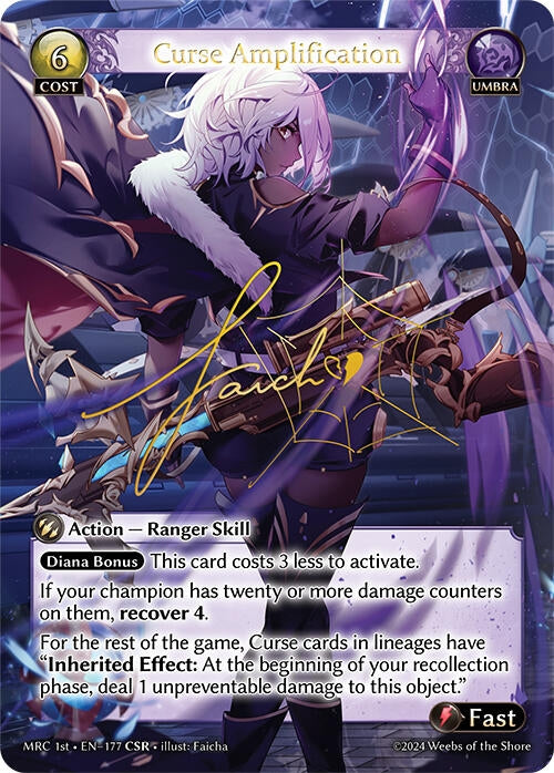 Image for Curse Amplification (CSR) (177) (Mercurial Heart) (MRC) - Grand Archive TCG