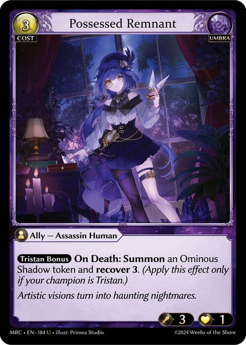 Image for Possessed Remnant (184) (Mercurial Heart) (MRC) - Grand Archive TCG