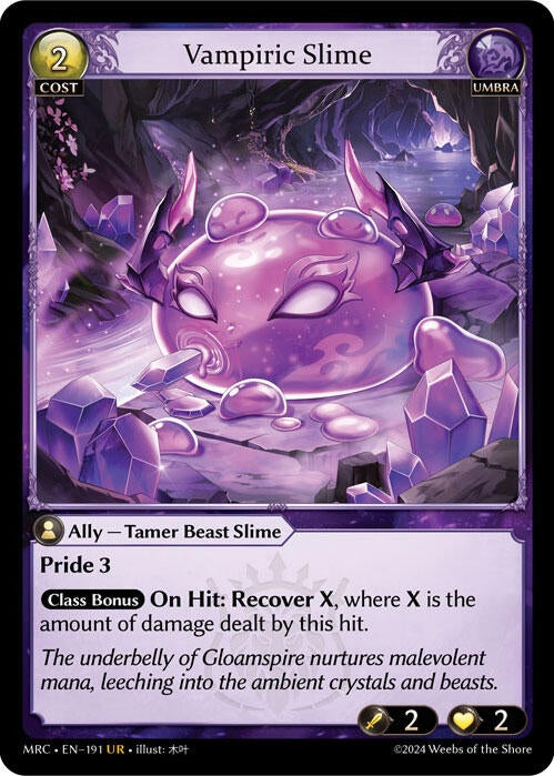 Image for Vampiric Slime (191) (Mercurial Heart) (MRC) - Grand Archive TCG