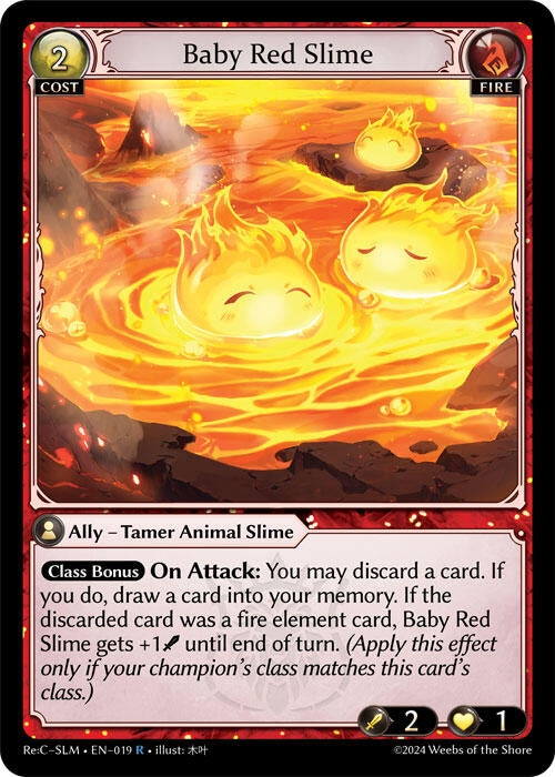 Image for Baby Red Slime (019) (Silvie Re:Collection, Slime Sovereign) (SLM) - Grand Archive TCG