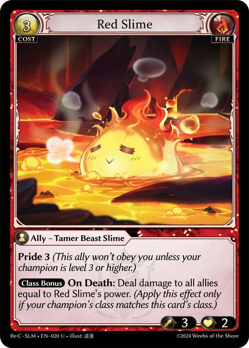 Image for Red Slime (020) (Silvie Re:Collection, Slime Sovereign) (SLM) - Grand Archive TCG