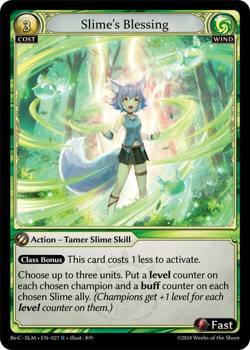 Image for Slime's Blessing (027) (Silvie Re:Collection, Slime Sovereign) (SLM) - Grand Archive TCG