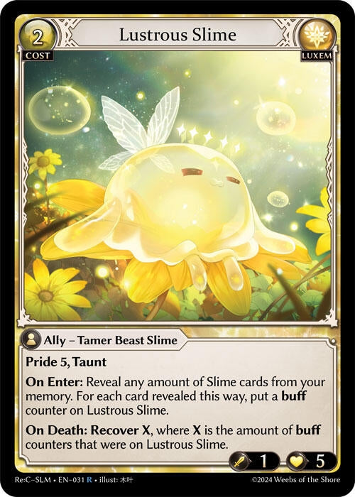 Image for Lustrous Slime (031) (Silvie Re:Collection, Slime Sovereign) (SLM) - Grand Archive TCG