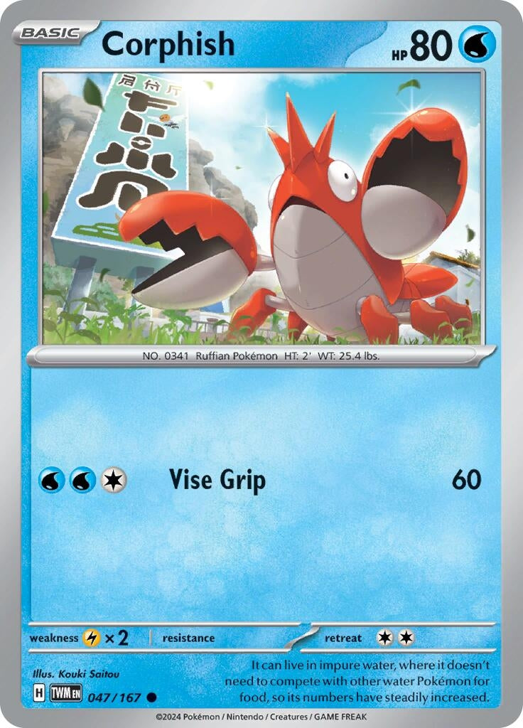 Image for Corphish (047/167) (SV06: Twilight Masquerade) - Pokemon