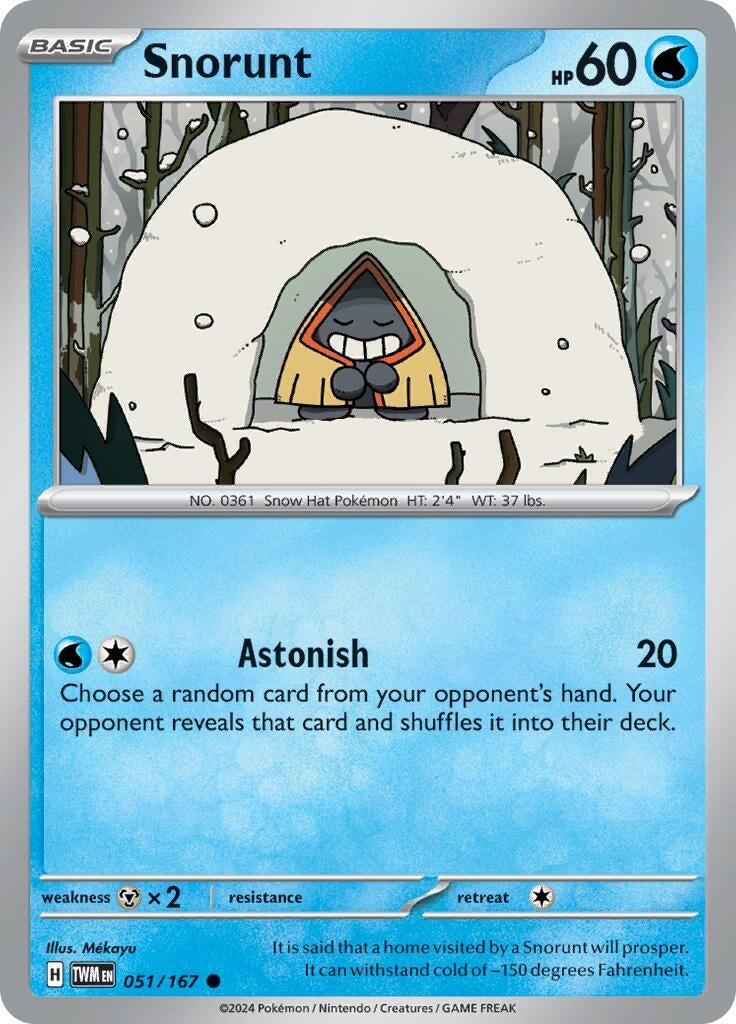Image for Snorunt (051/167) (SV06: Twilight Masquerade) - Pokemon