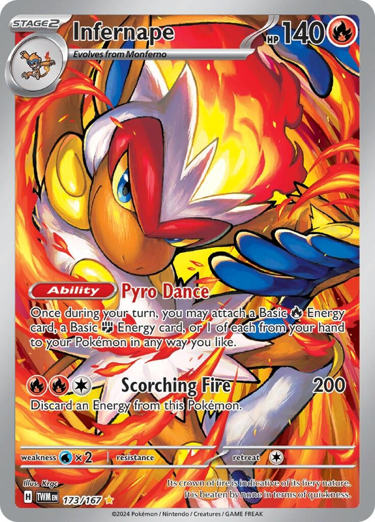 Infernape (173/167) (SV06: Twilight Masquerade) - PokeBox USA