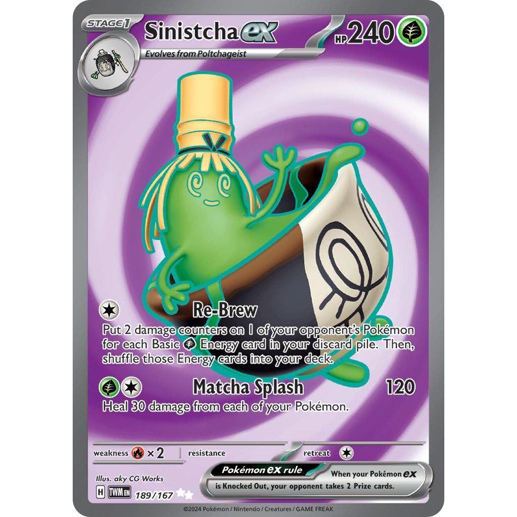 Sinistcha ex (189/167) (SV06: Twilight Masquerade) - PokeBox USA