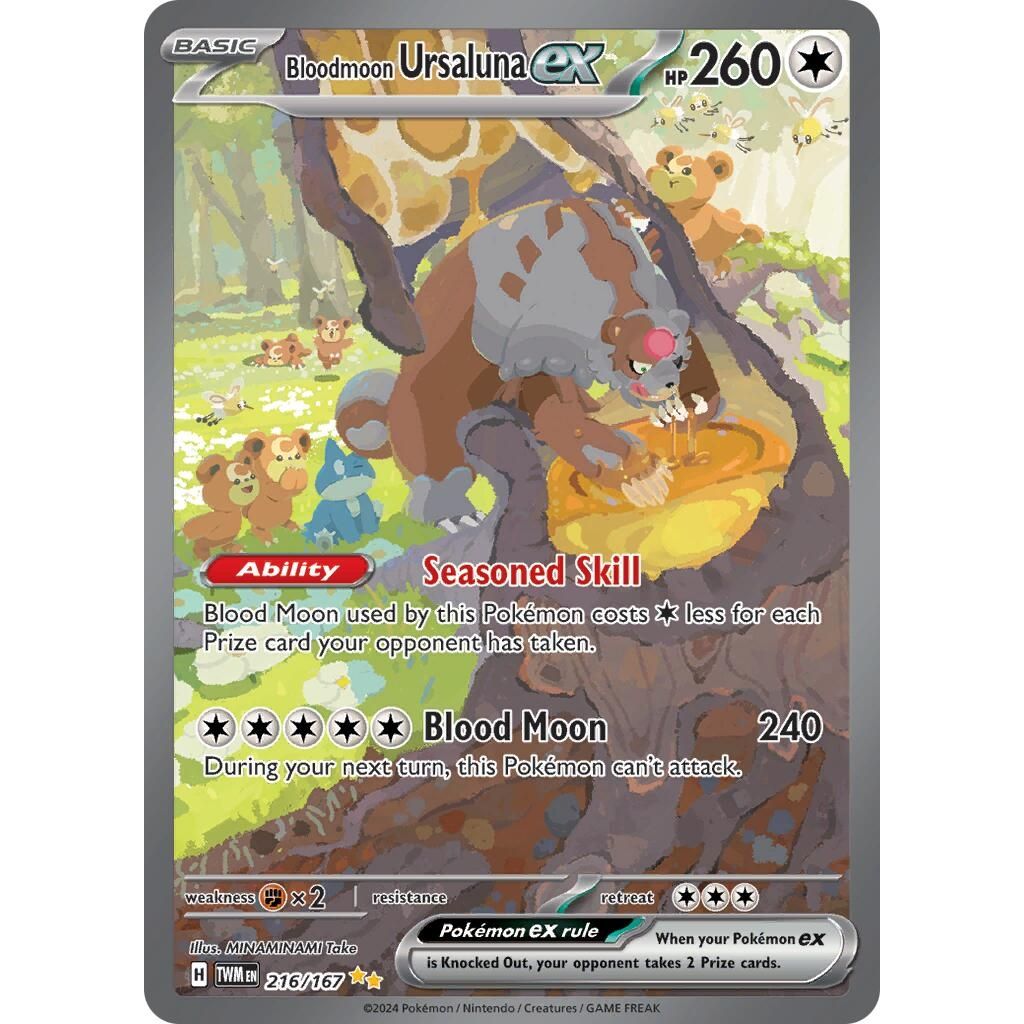 Bloodmoon Ursaluna ex (216/167) (SV06: Twilight Masquerade) - PokeBox USA