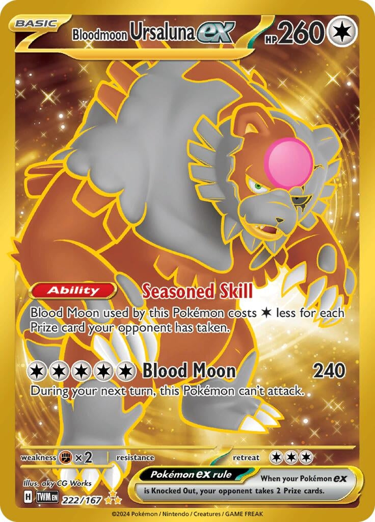Bloodmoon Ursaluna ex (222/167) (SV06: Twilight Masquerade)